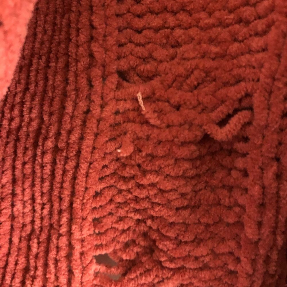 Ae Rust Color Impossibly Soft Cable-Knit Sweater … - image 8